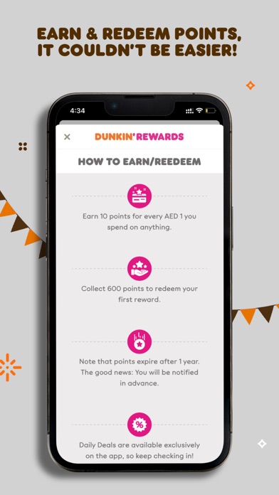 Dunkin' UAE - Rewards & Deals Screenshot