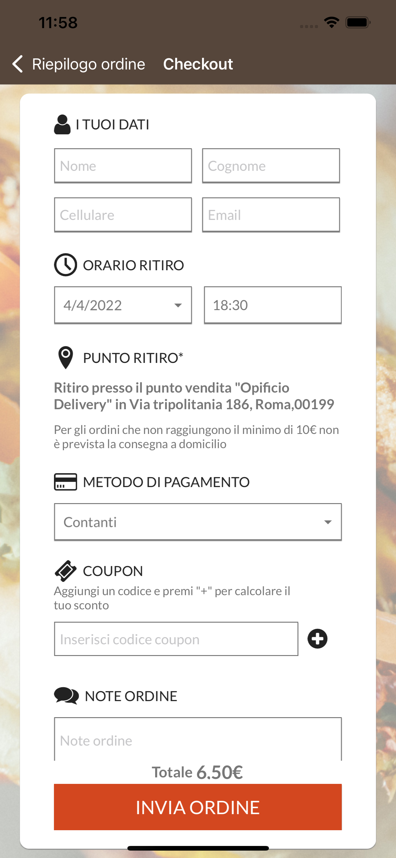 Opificio Delivery