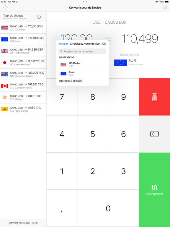 Screenshot #6 pour My Currency Converter & Rates