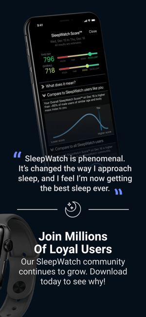 ‎SleepWatch - Top Sleep Tracker Screenshot