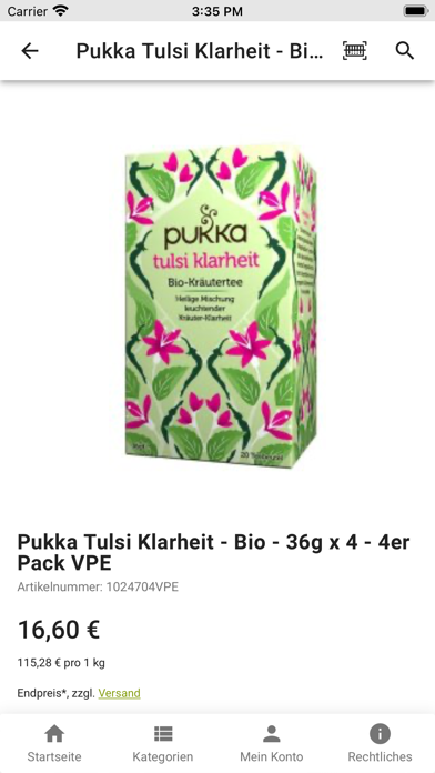 vekoop - veganer Onlineshop Screenshot