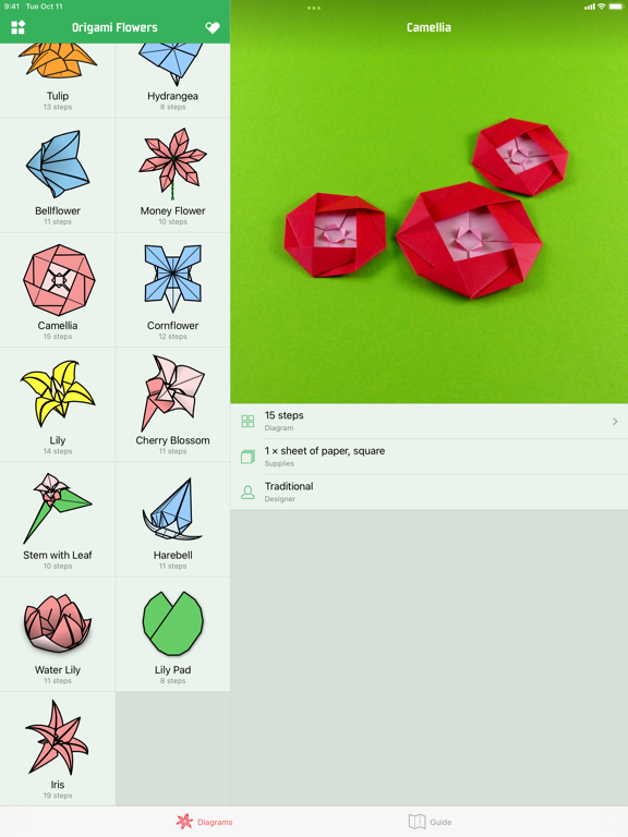 Screenshot #2 for Origami Flowers