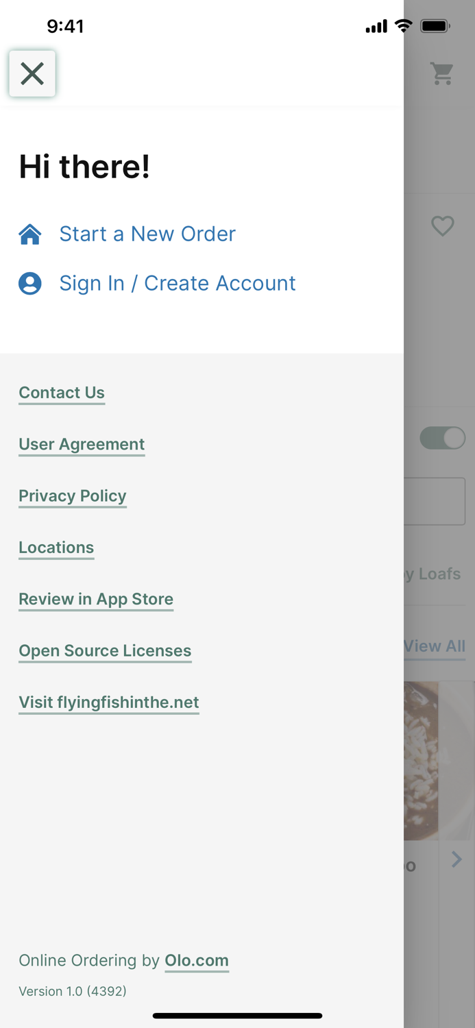 Flying Fish Mobile Ordering