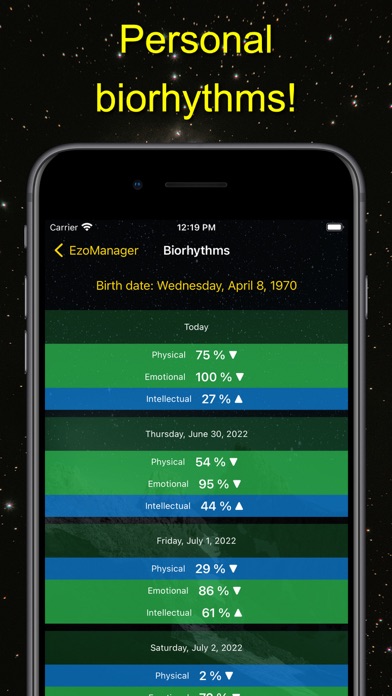 EzoManager – esoteric planner Screenshot