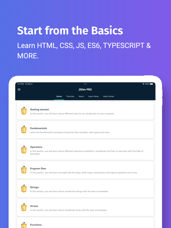 Screenshot #5 pour Learn JavaScript Development