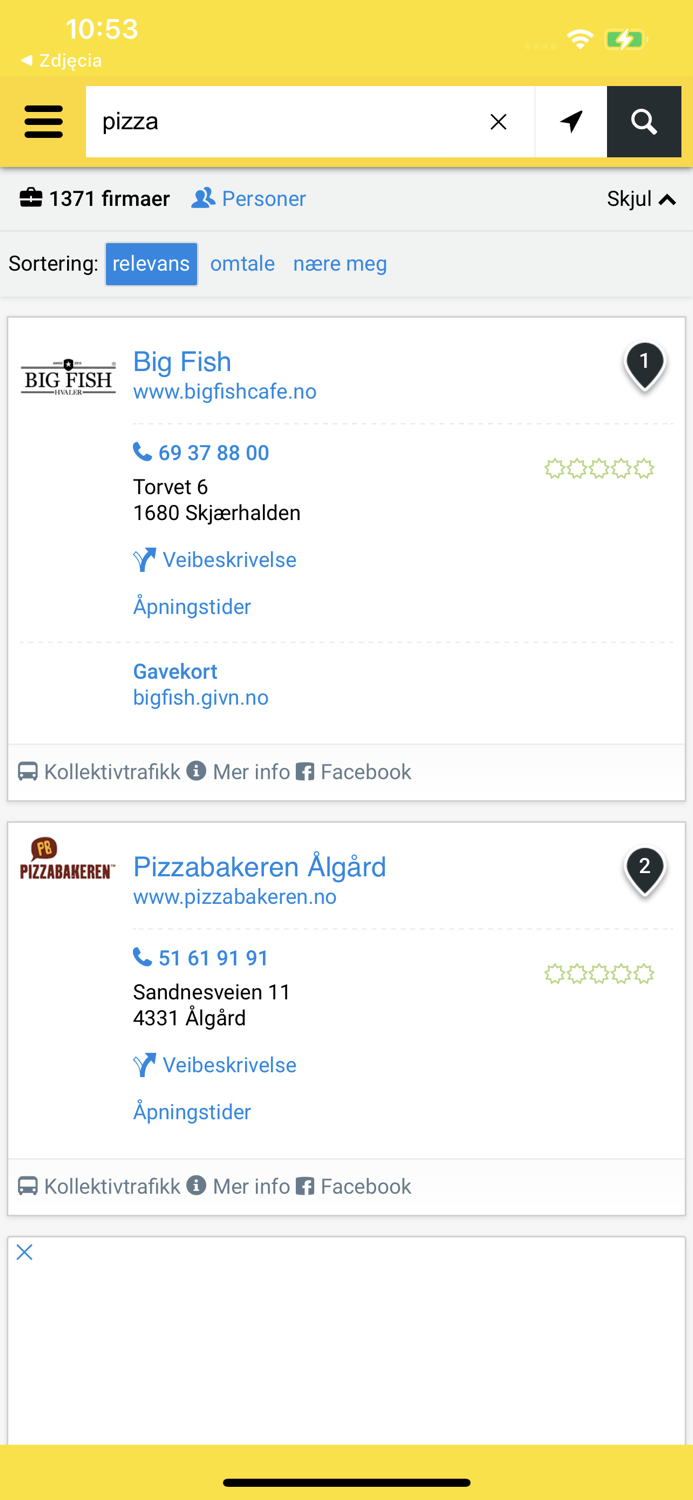 Gule Sider Search • Discover