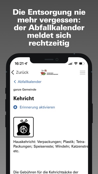Gemeinde Niederrohrdorf Screenshot