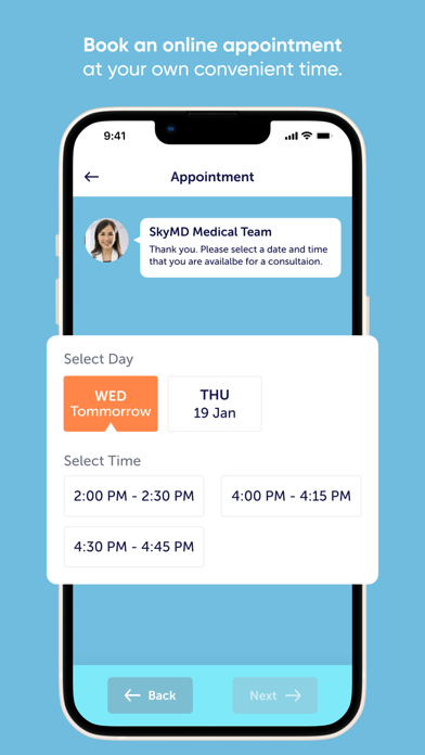 SkyMD 24/7 Telehealth Screenshot