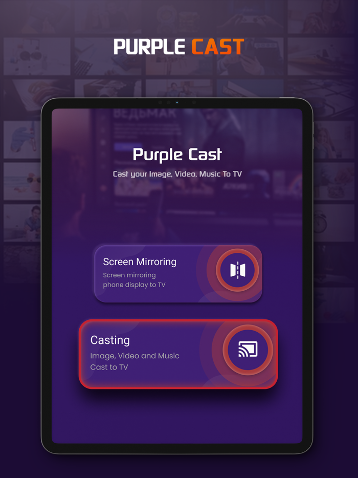 Purple Video Cast