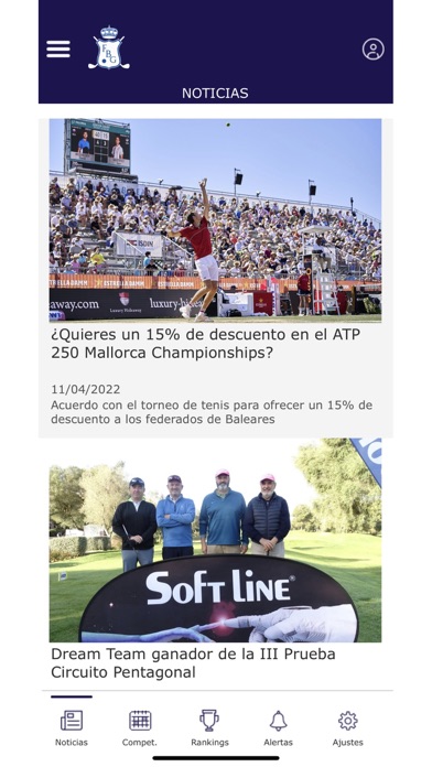 Federación Balear Golf Screenshot