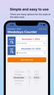 weekdays counter iphone screenshot 3