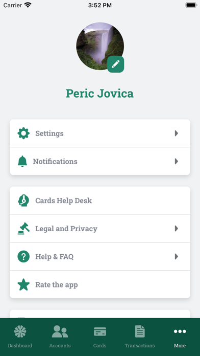 Trusted Novus Bank Cards Screenshot