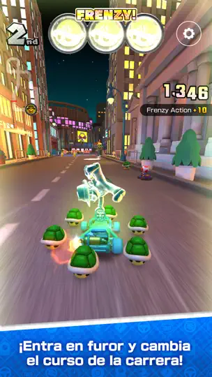 Captura de pantalla de Mario Kart Tour en iPhone 7