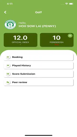 Game screenshot Ponderosa Golf & Country Club apk