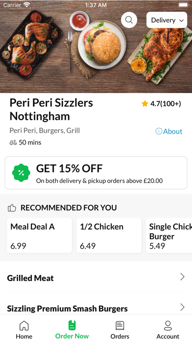 Peri Peri Sizzlers Nottingham Screenshot