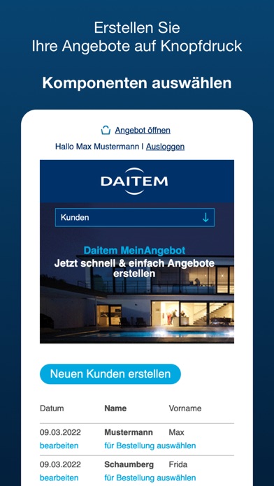 Daitem MeinAngebot Screenshot