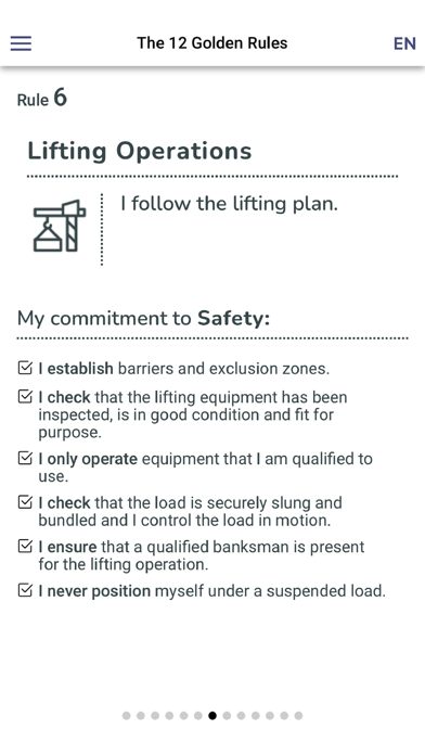 TotalEnergies' Golden Rules Screenshot