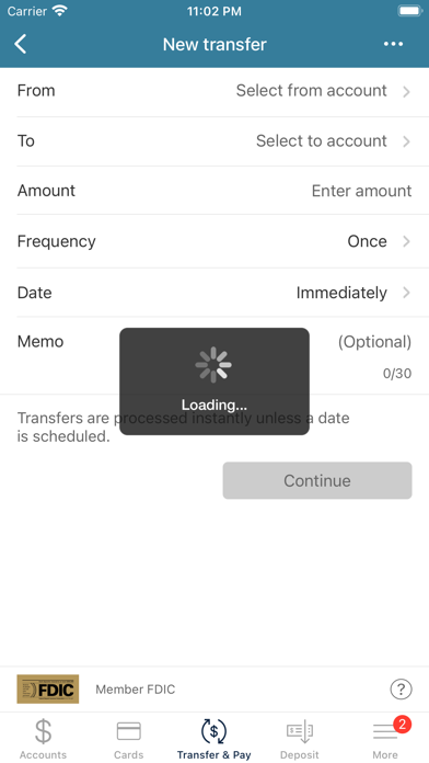 MV Bank Mobile Banking Screenshot