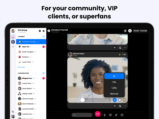 Volley - Video Messaging iPad screenshot 2 - Productivity app