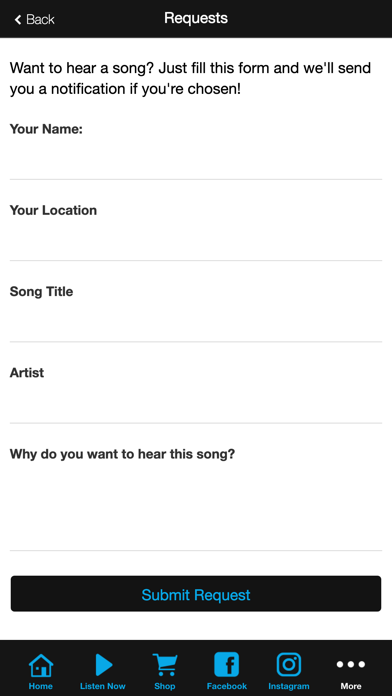 Maverick Radio NC iPhone screenshot 5 - Music app