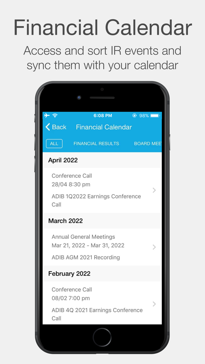 ADIB Investor Relations