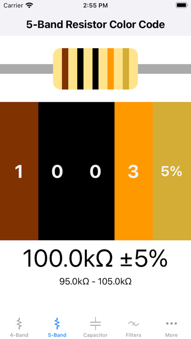 Resistor Code Calculators Screenshot