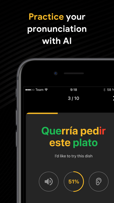 VocApp: Spanish German English Screenshot on iOS
