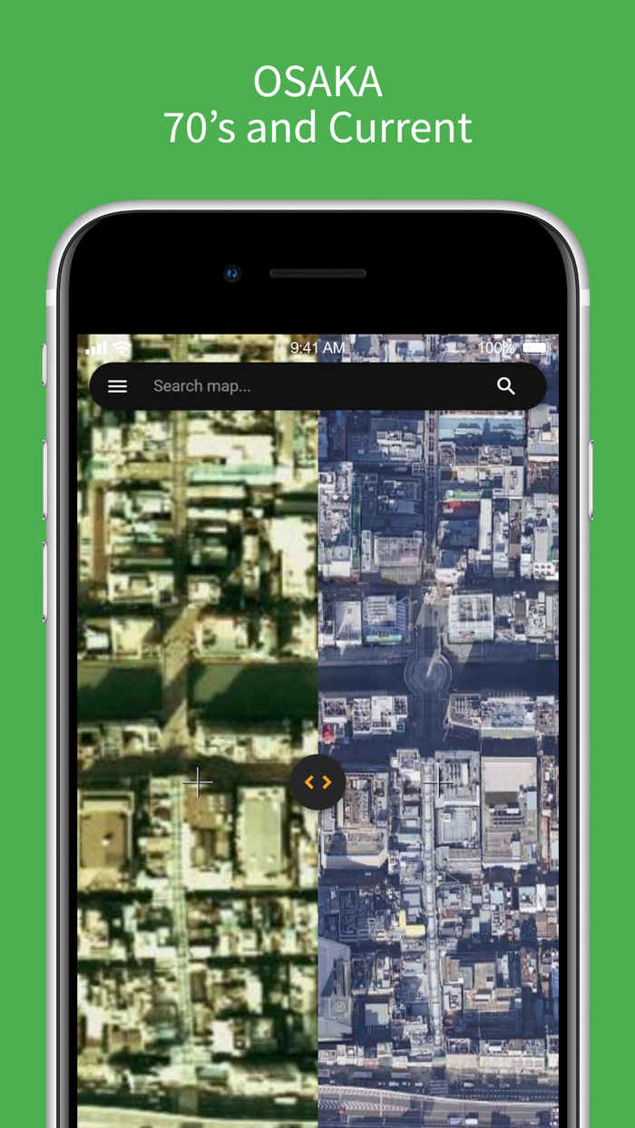 Old Satellite Map JAPAN