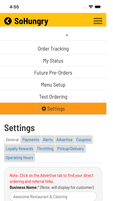 SoHungry.net Screenshot