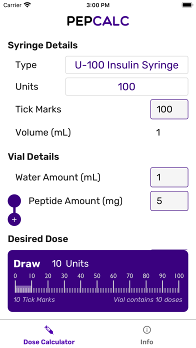 PepCalc screenshot 4