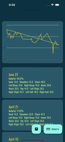 Game screenshot BodyTrack: Fitness Log mod apk