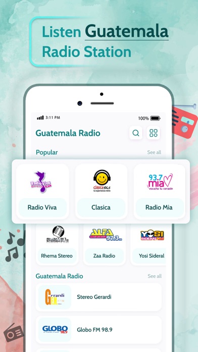 Live Guatemala Radio Stations Screenshot
