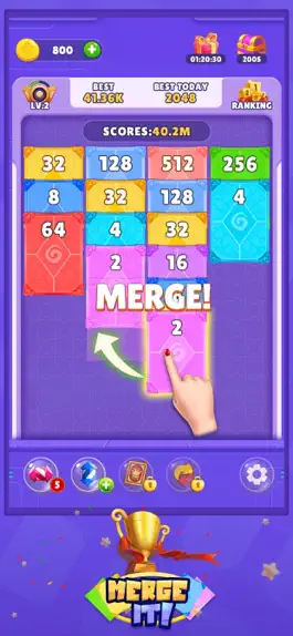 Game screenshot Merge it!-2048 Puzzle Game hack