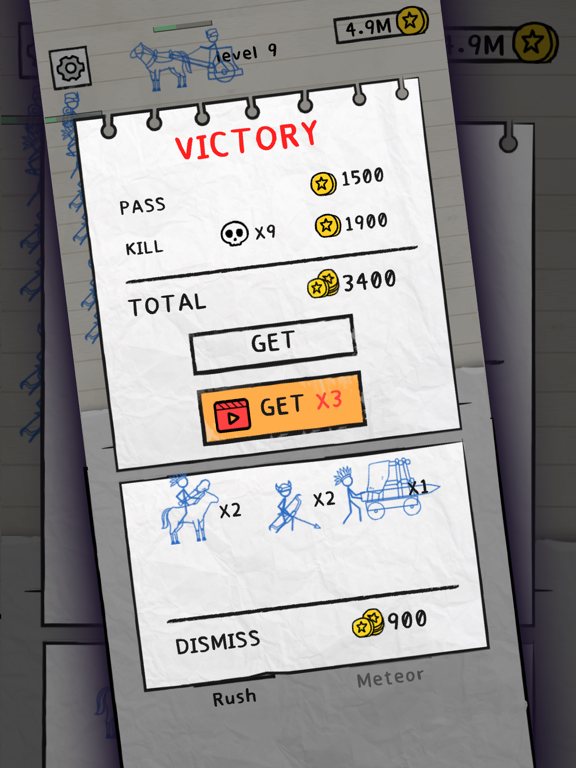 Merge Paper War iPad screenshot
