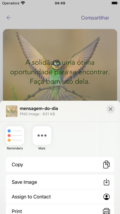 Mensagem do Dia Screenshot
