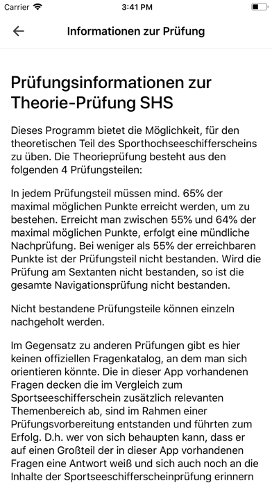 SHS Sporthochseeschifferschein Screenshot