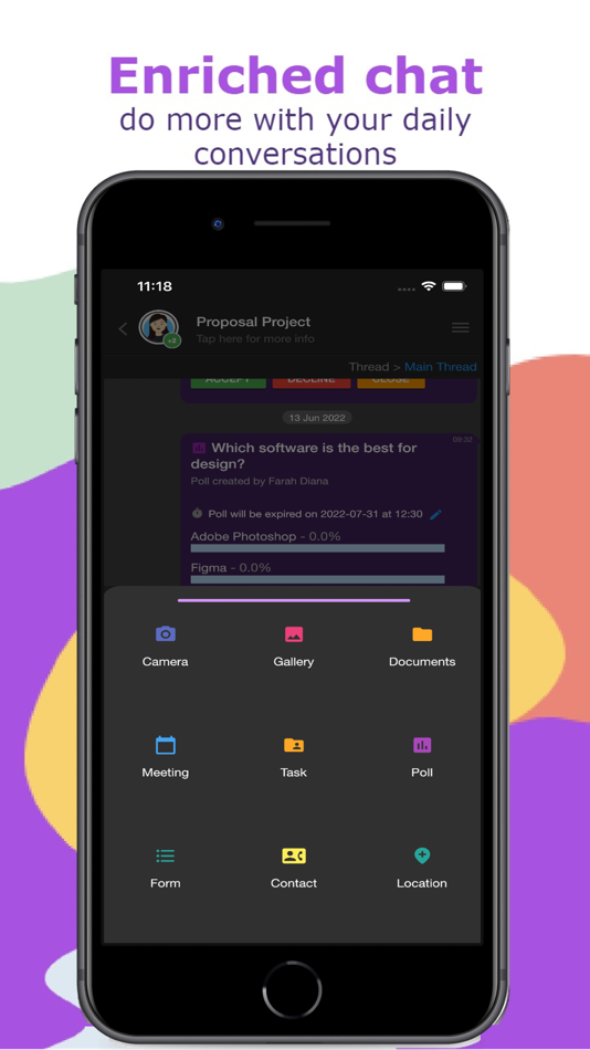 #4. Videspace - Collaboration App (iOS) 由: Infomina