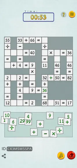 Game screenshot Math the Cross Math Puzzle apk