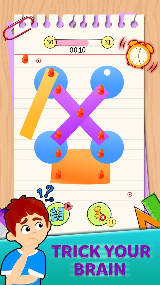 #2. Pin & Paper Drop Puzzle (iOS) Tekijänä: RollingStudio