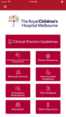 Game screenshot RCH Clinical Guidelines mod apk