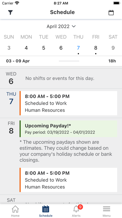 Paycor Mobile Screenshot