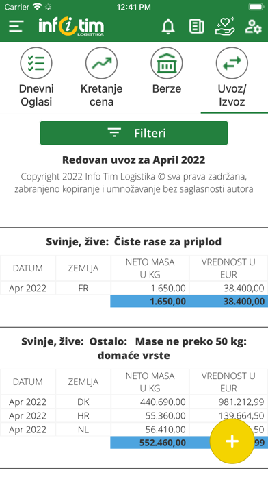 Info Tim Logistika Screenshot