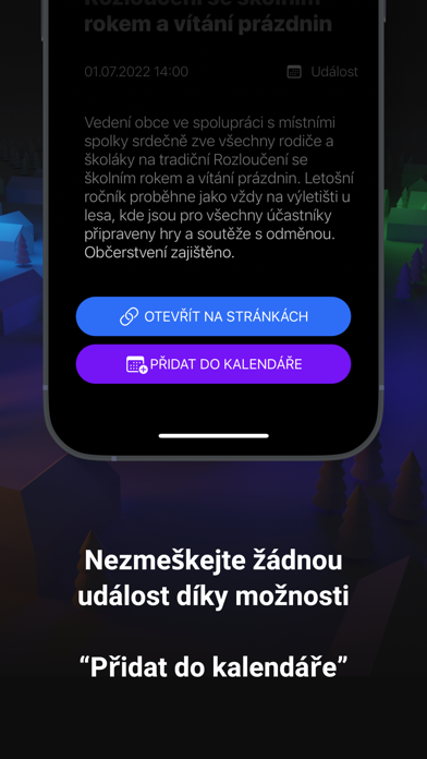 Obce na webu Screenshot