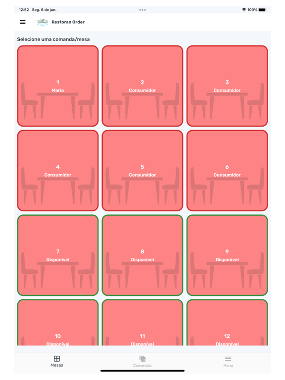 Restoran Order iPad screenshot 3 - Food & Drink app