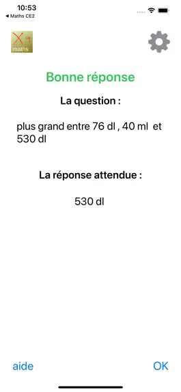 Game screenshot Maths CM1 apk