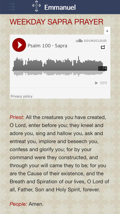Emmanuel Chaldean Prayer Screenshot