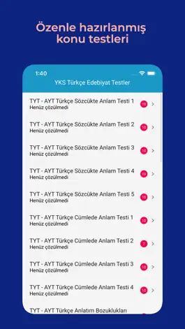 Game screenshot YKS TYT AYT Türkçe Edebiyat mod apk