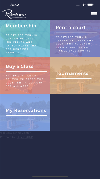 Riviera Tennis Screenshot