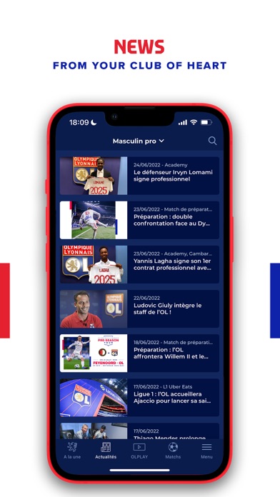 OLPLAY - Olympique Lyonnais Screenshot