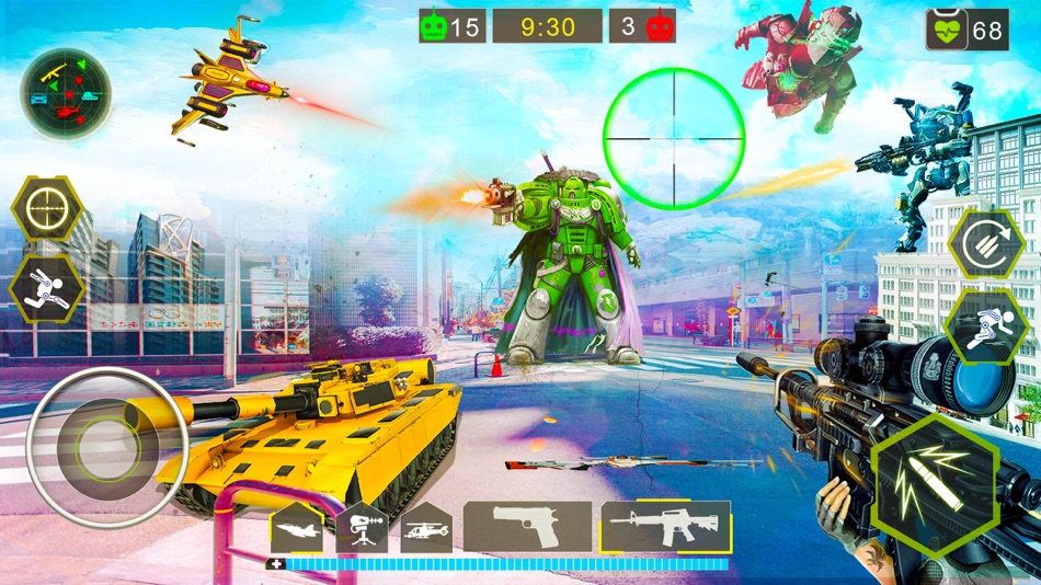 #7. Robots War FPS Shooting Games (iOS) 由: Malik Muhammad Waseem Akram